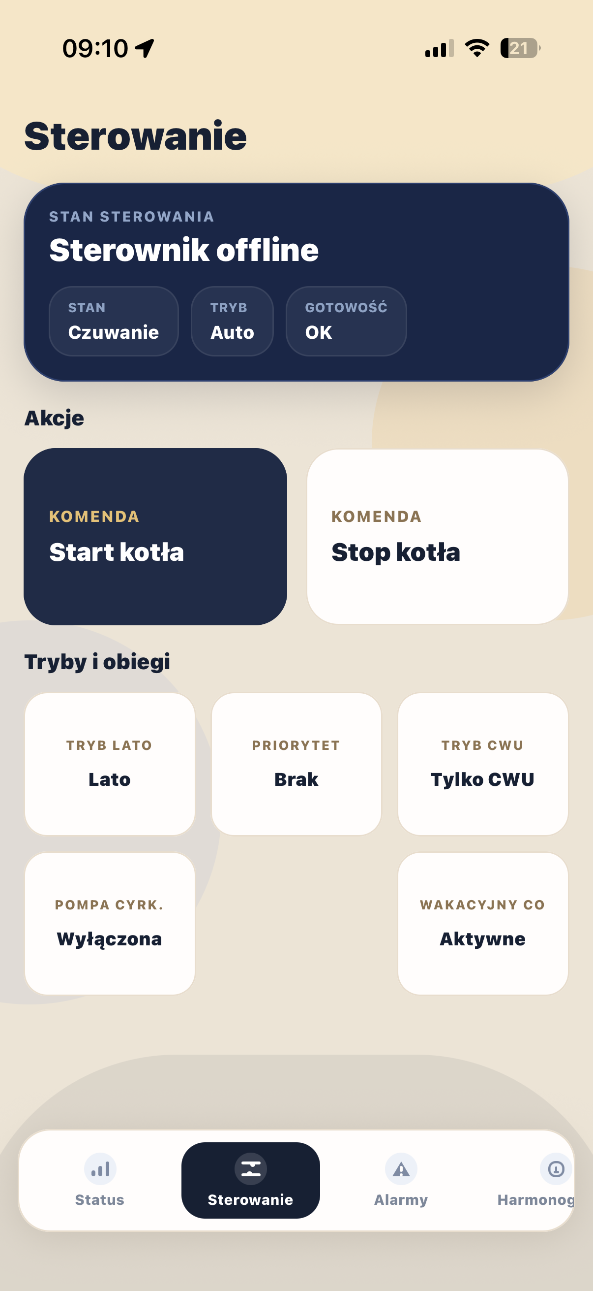 SmartHeat - sterowanie kotłem w aplikacji mobilnej
